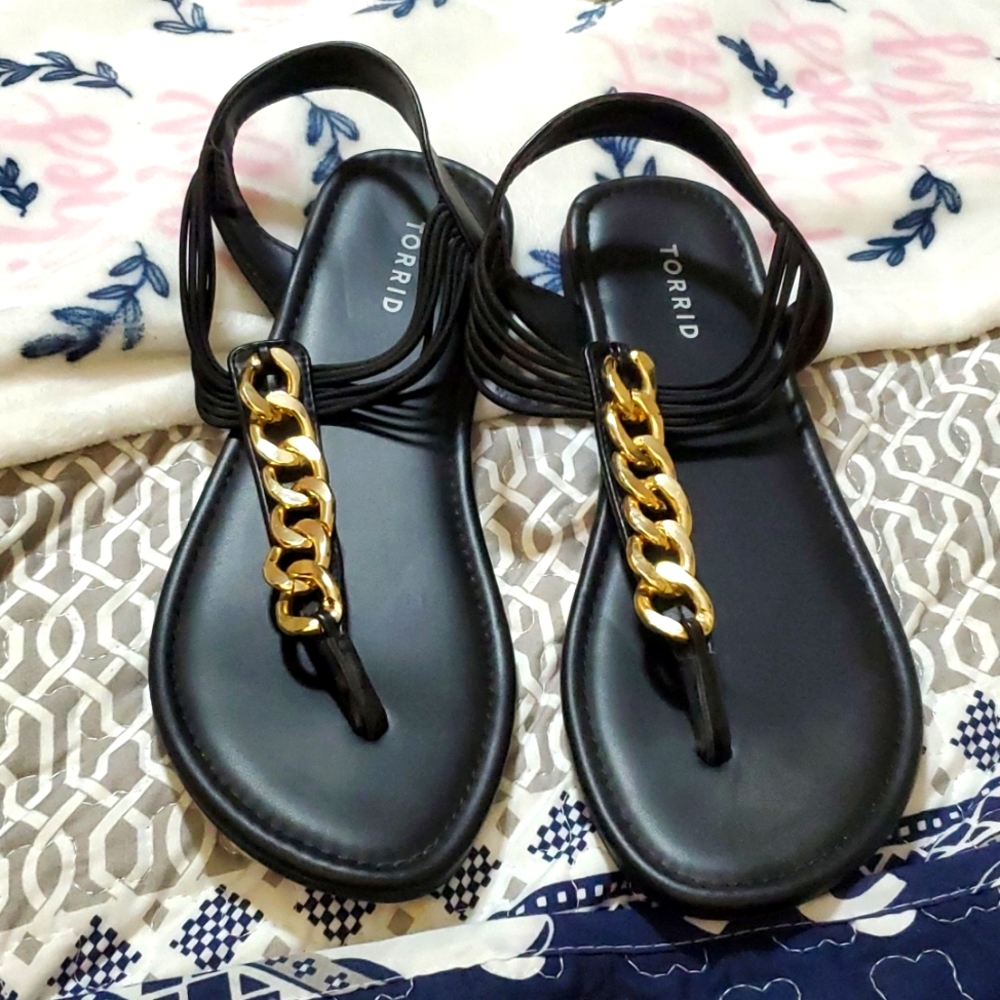 GU--Torrid Tong Chain Sandals